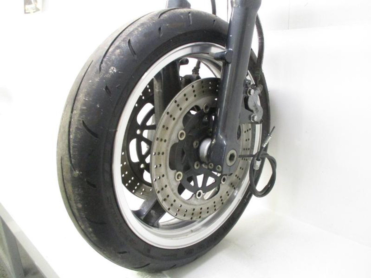 01 Kawasaki Ninja ZX11 D ZX 1100 Front Fork Wheel 17x3.5